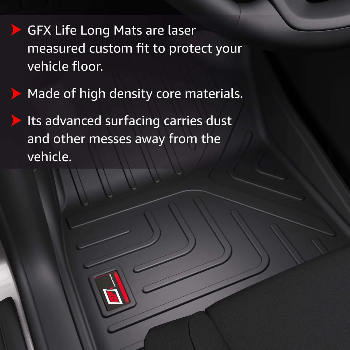 GFX Life Long Car Floor Mat for Hyundai Venue (2019 Onwards)