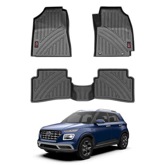GFX Life Long Car Floor Mat for Hyundai Venue (2019 Onwards)