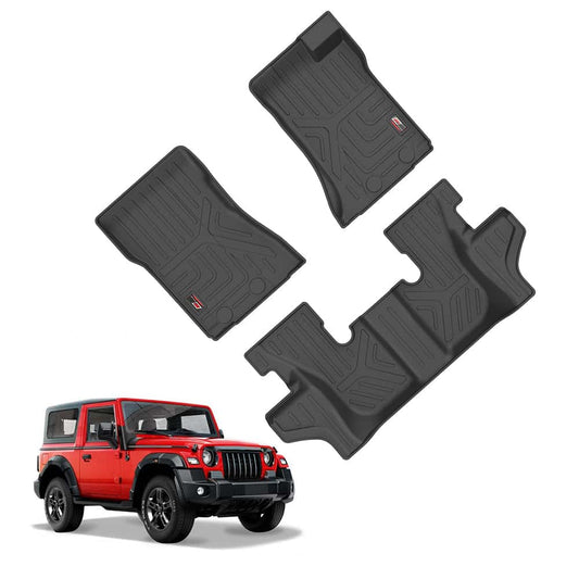 GFX Life Long Car Floor Mats for Mahindra Thar (2021 ONWARDS)